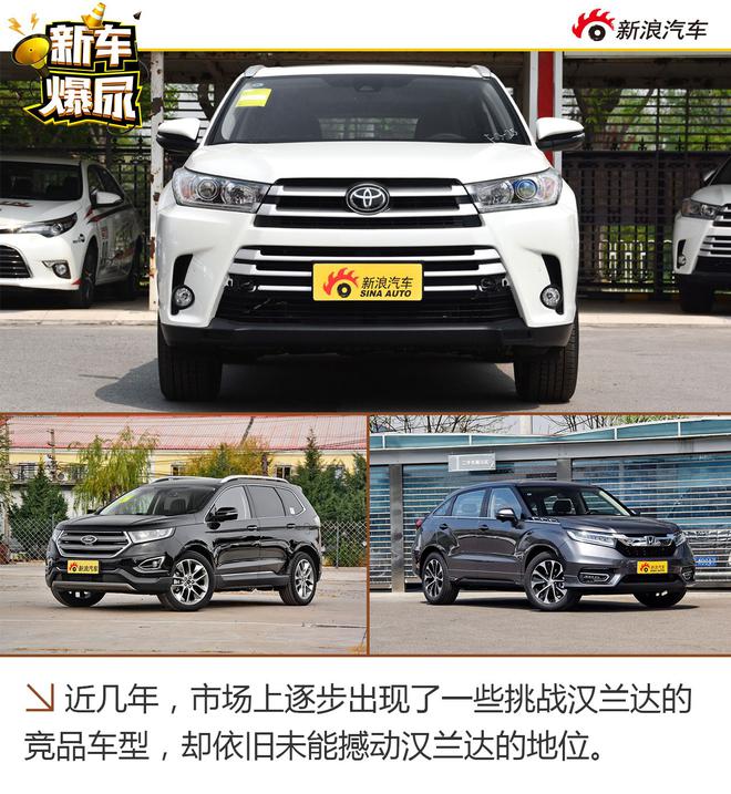 新车爆尿:中型SUV动态 探岳荣获年度车/汉兰达火爆依旧